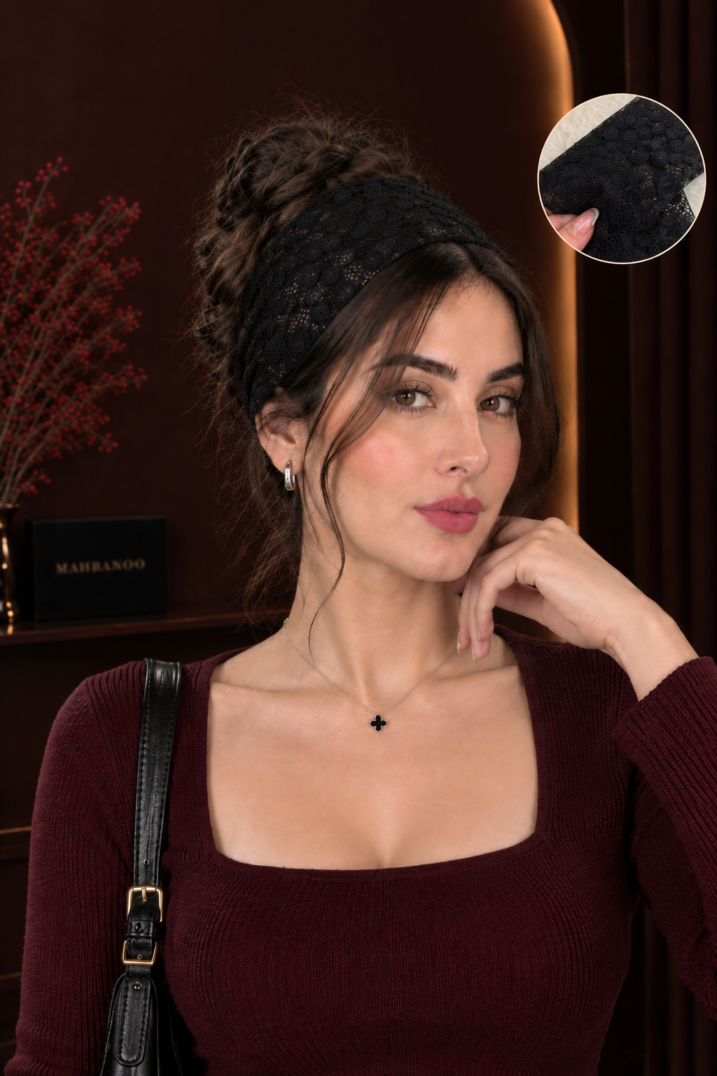 هدبند توری خالدار
